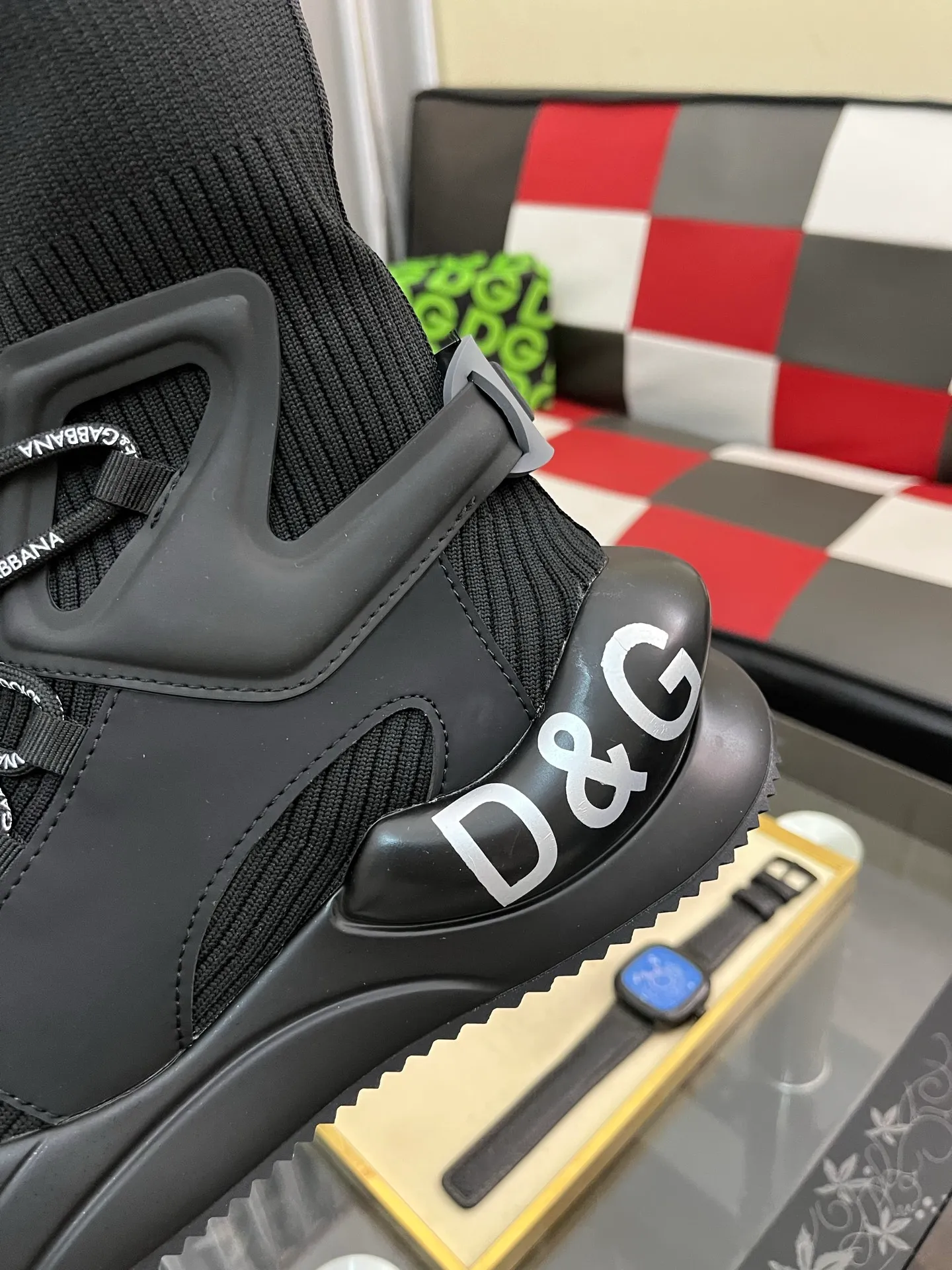 Men's men's shoes💰420⌚️⌚️New DG Dolce & Gabbana high-end couple's sports and casual shoes, imported cowhide, multiple material splicing design➕Imported cowhide lining, cowhide feet➕original TPR elastic outsole. Size: 35-46